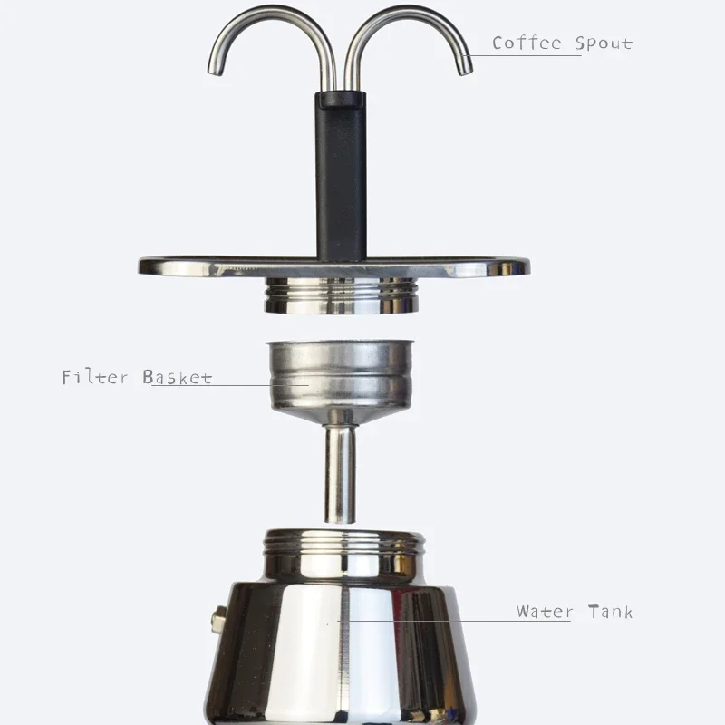 200ML Mini Moka Pot Double Tub - огляд і ціна Coffee Equipment Wholesale