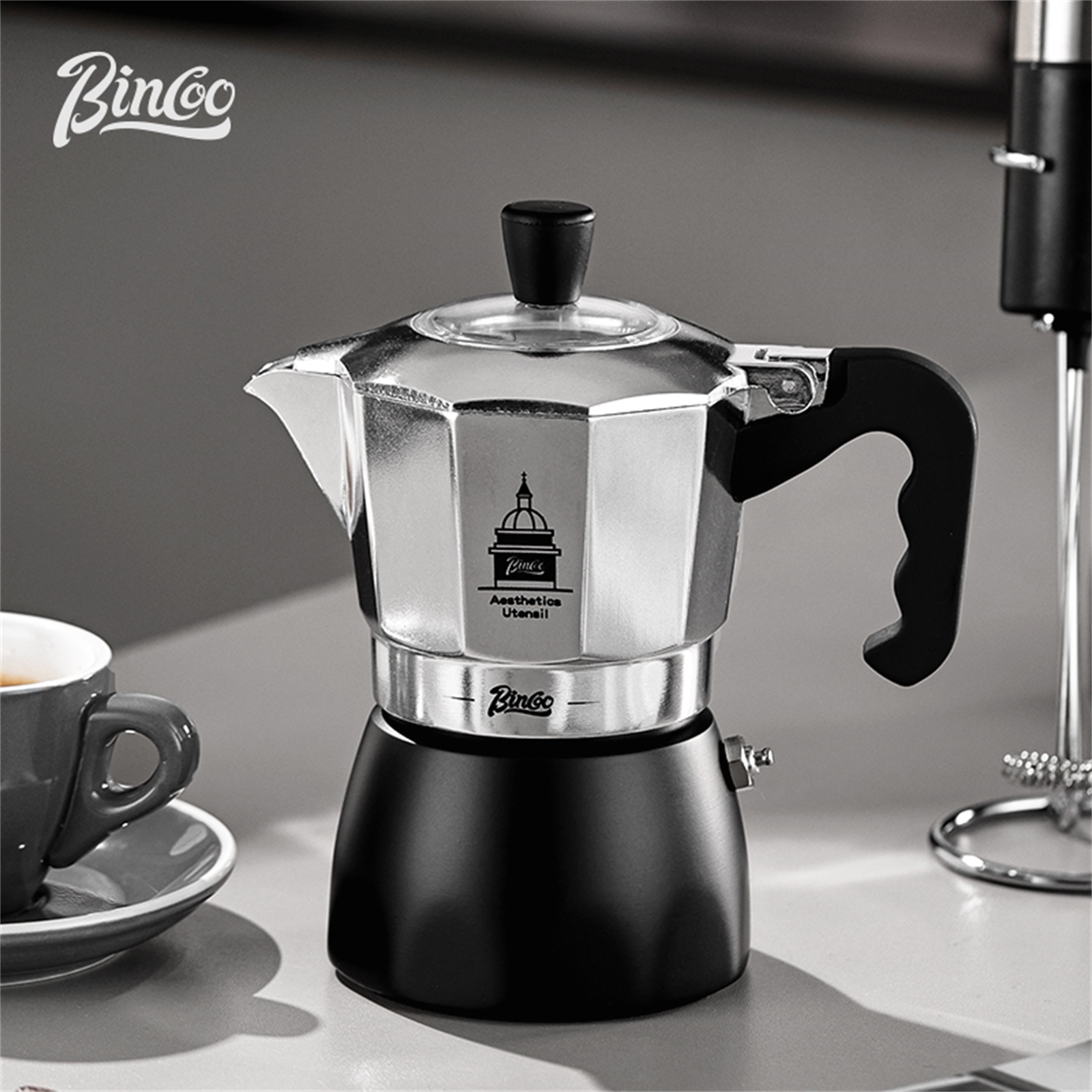 BINCOO Double Valve Moka Pot，E - огляд і ціна Coffee Equipment Wholesale