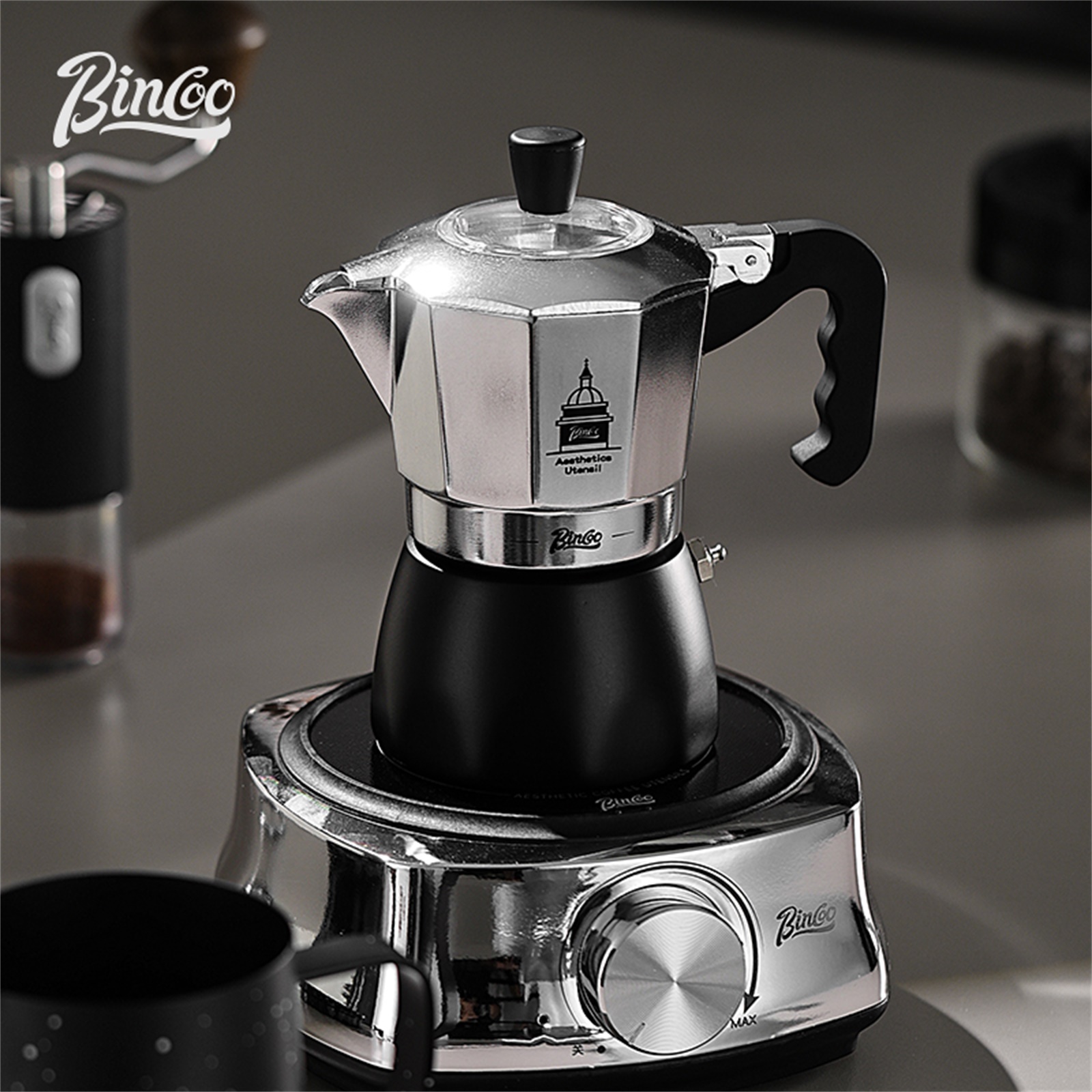 BINCOO Double Valve Moka Pot，E - огляд і ціна Coffee Equipment Wholesale
