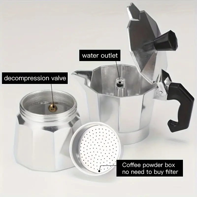 Classic Aluminum Moka Pot 50-3 - огляд і ціна Coffee Equipment Wholesale