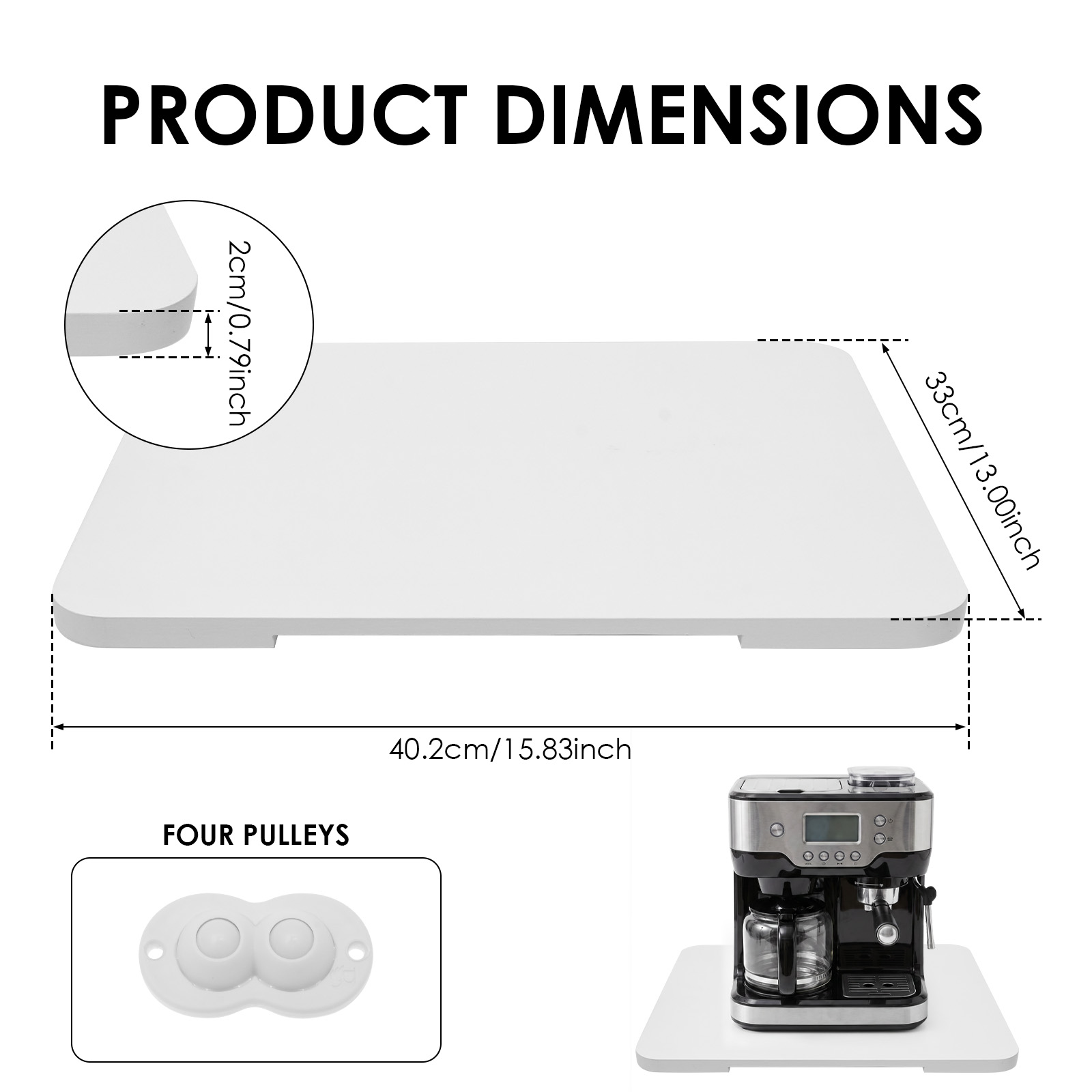 Kitchen Appliance Sliding Tray - огляд і ціна Coffee Equipment Tray